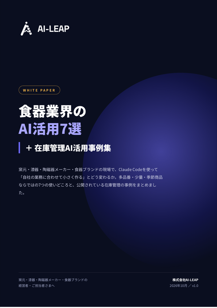食器業界のAI活用7選 表紙